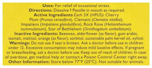 Bach Rescue Pastilles Orange & Elderflower 35ct