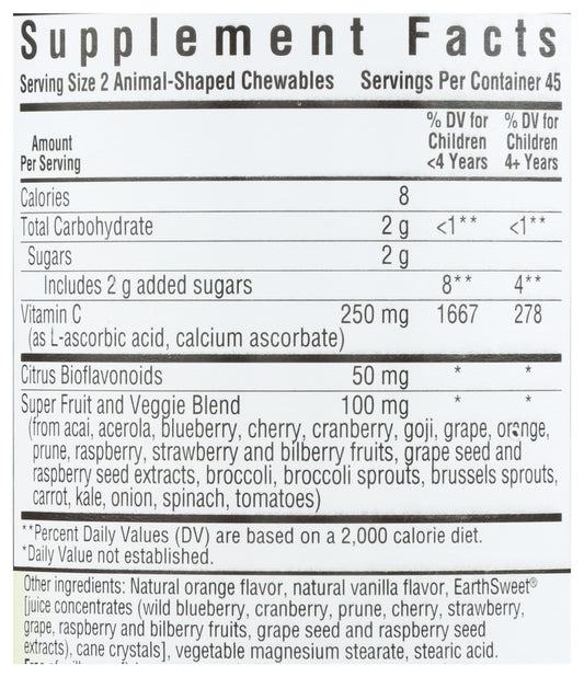 BLU Rainforest Animalz Vitamin C