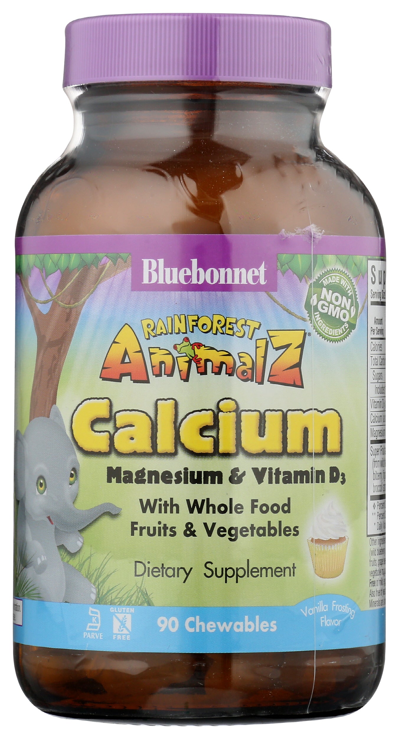 BLU Rainforest Animalz Calcium 90 ct