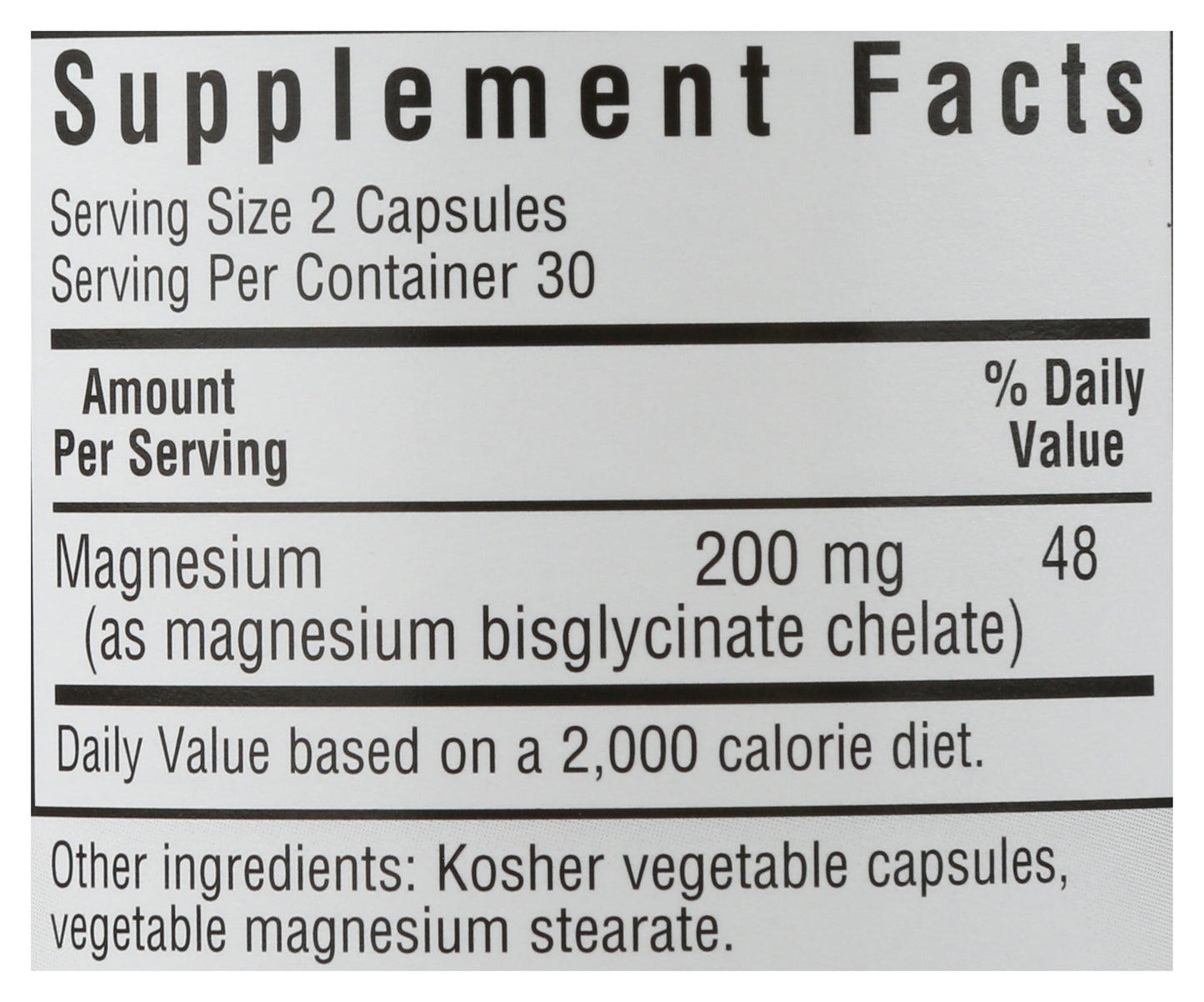 BLU Chelated Magnesium 60ct