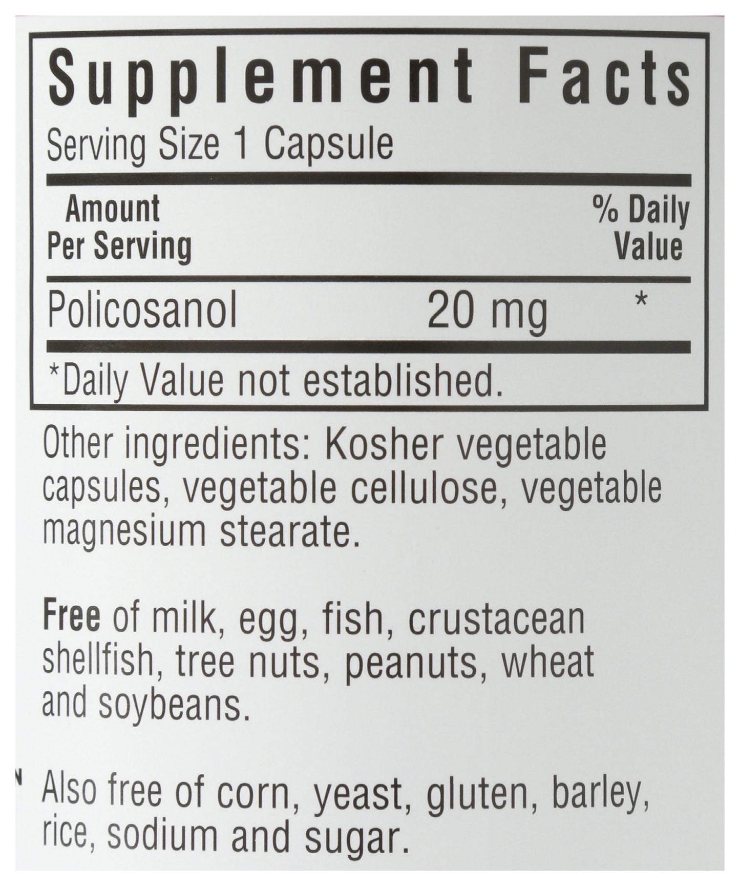 BLU Policosoanol 60ct