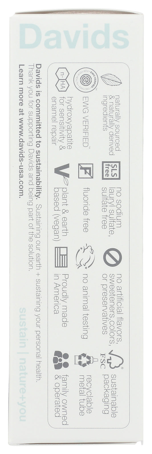 Davids Travel Toothpaste