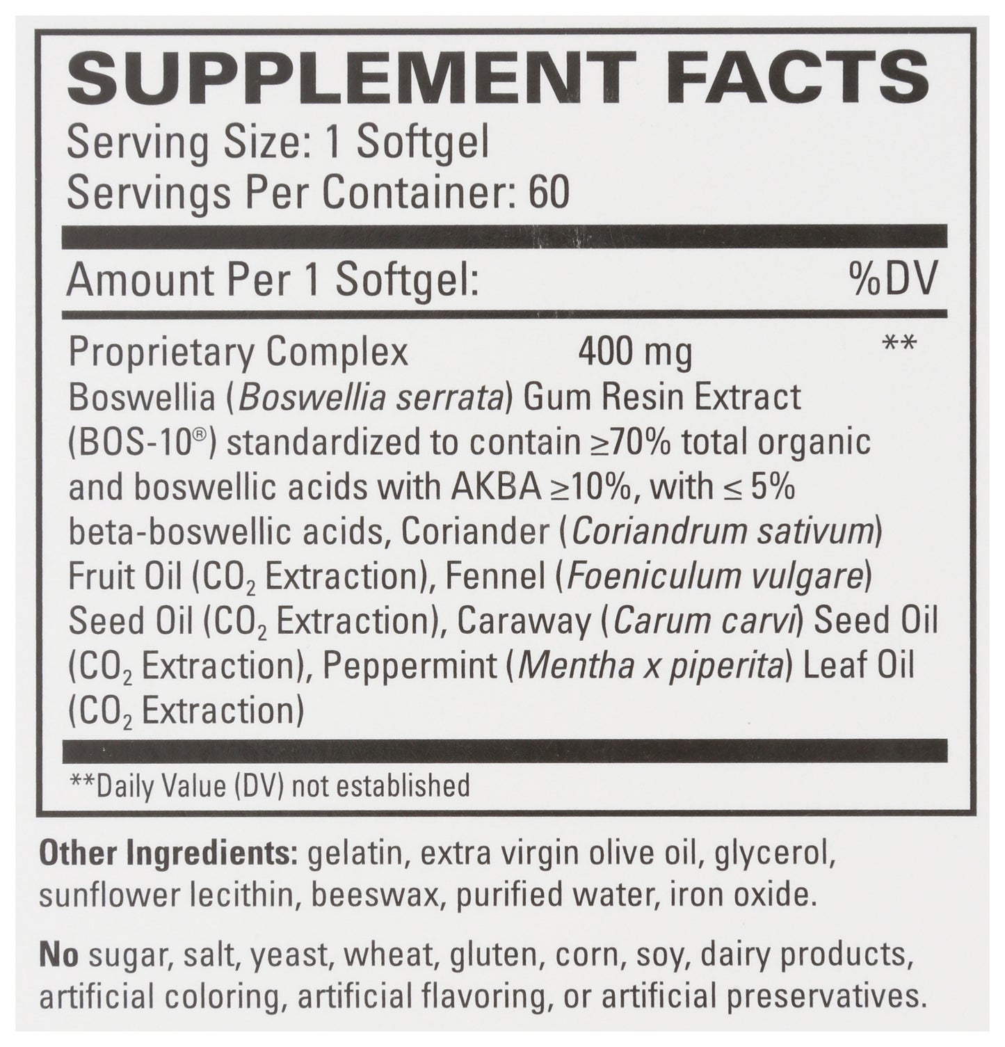 Terry Naturally BosMed Intestinal Bowel Support 60 Softgels