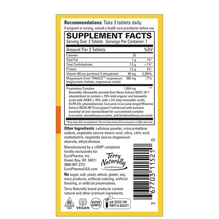 Terry Naturally Curamin Headache Relief 21tb