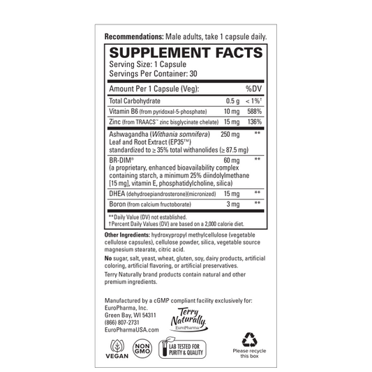 Terry Naturally Testosterone Support 30ct