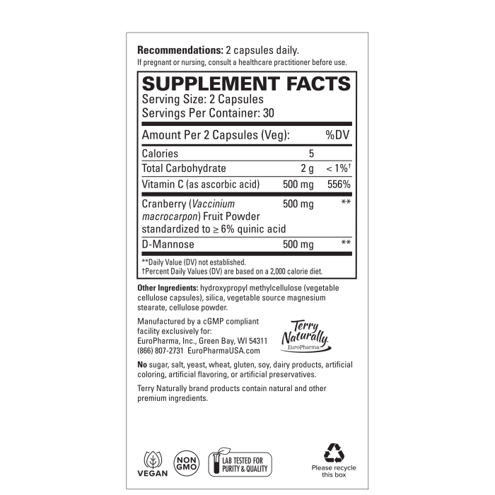 Terry Naturally Urinary Tract Support 60ct