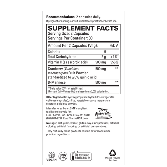 Terry Naturally Urinary Tract Support 60ct