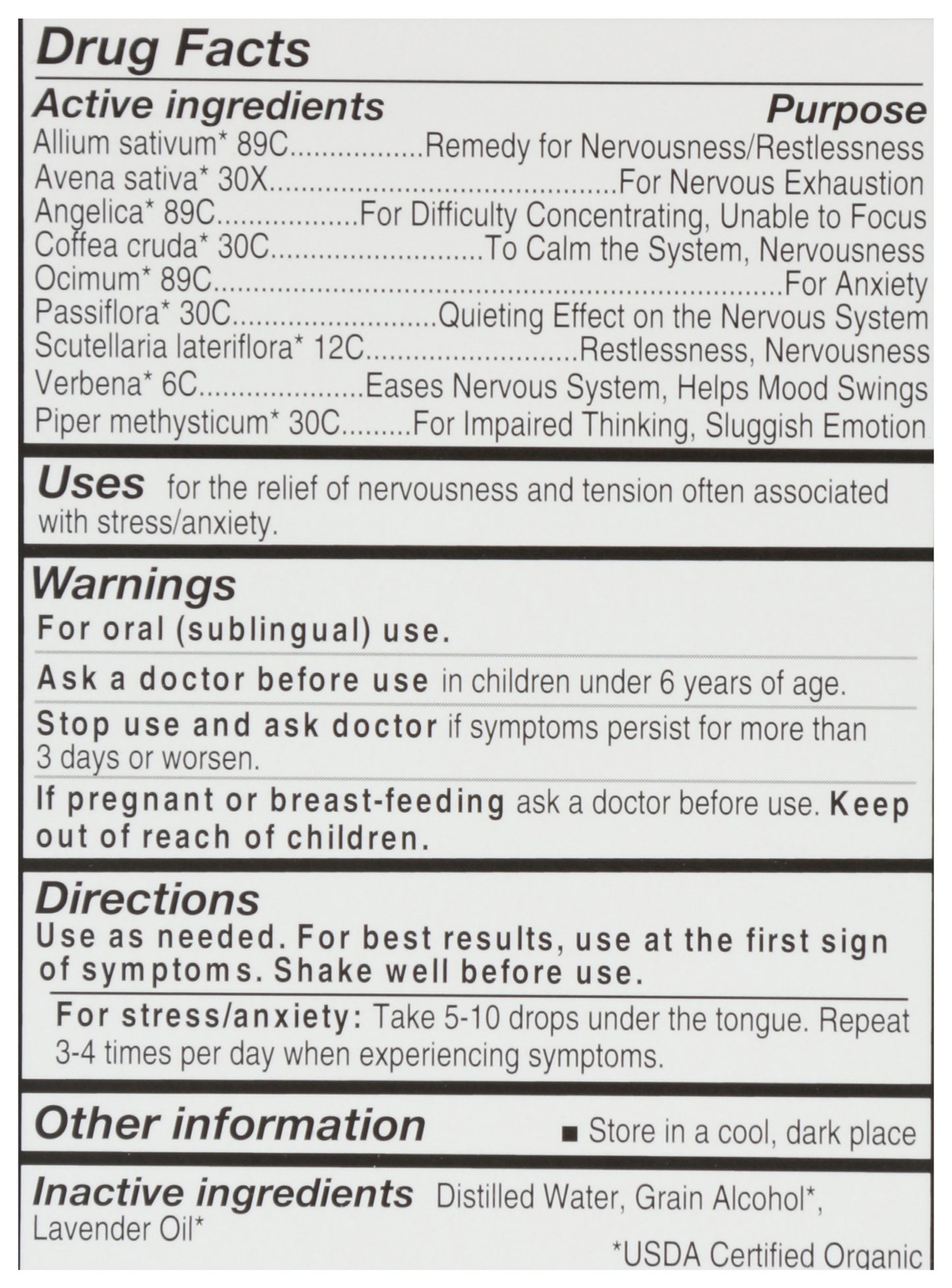 FON OG Calm Mood Stress & Brain Health
