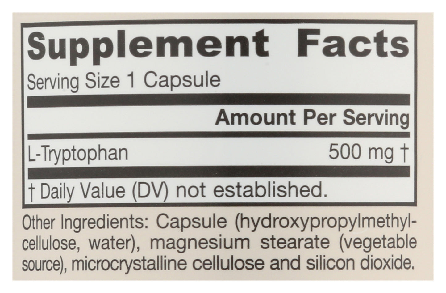 Jarrow 60ct L-Tryptophan 500mg