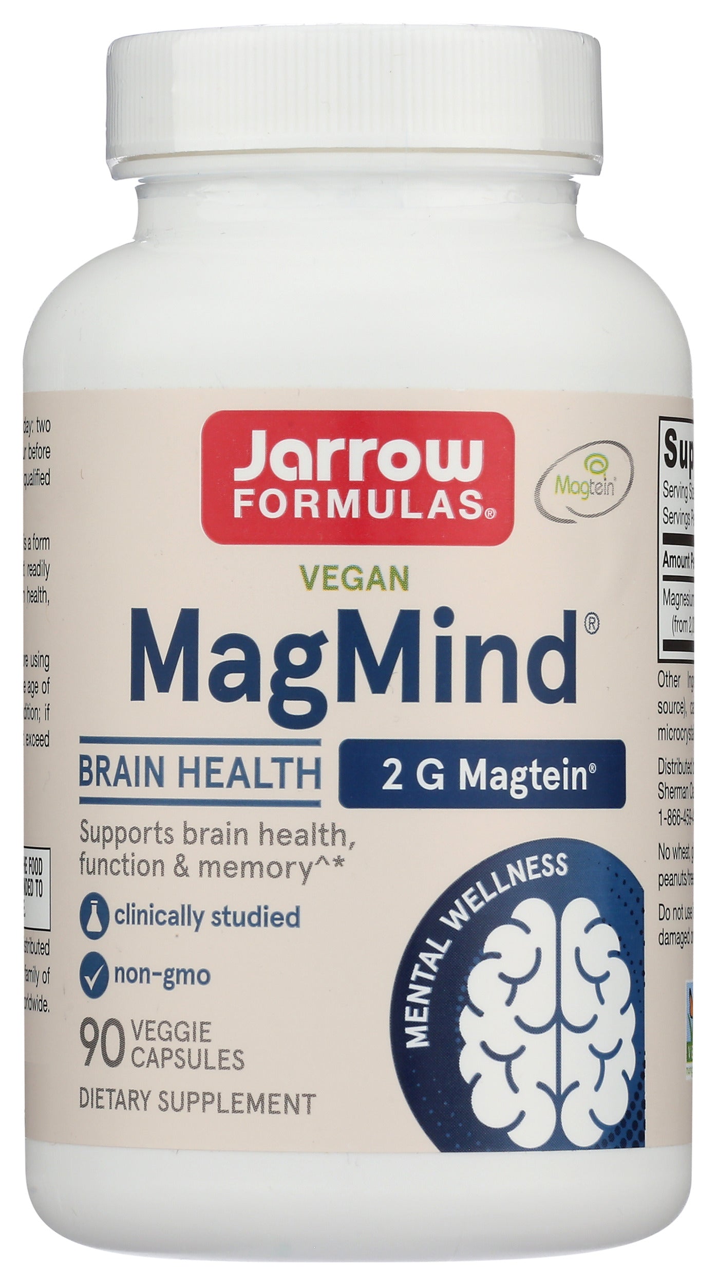 Jarrow 90ct MagMind 2000mg