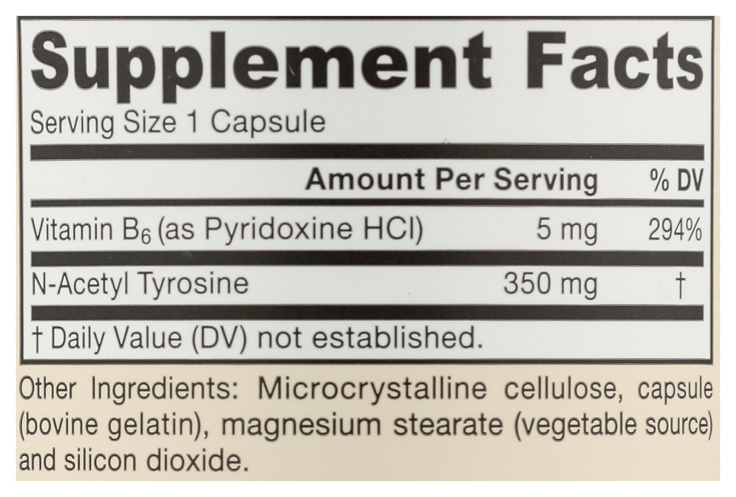 Jarrow 120ct N-Acetyl Tyrosine