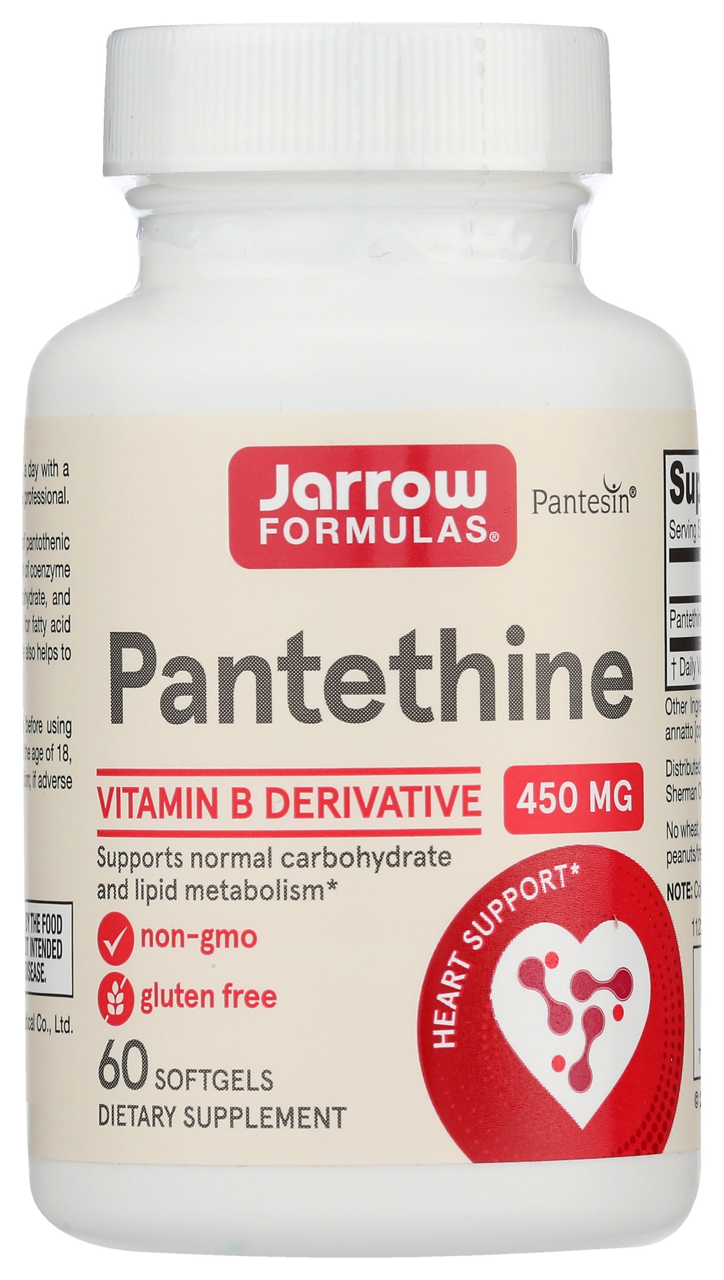 Jarrow 60ct Pantethine 450mg