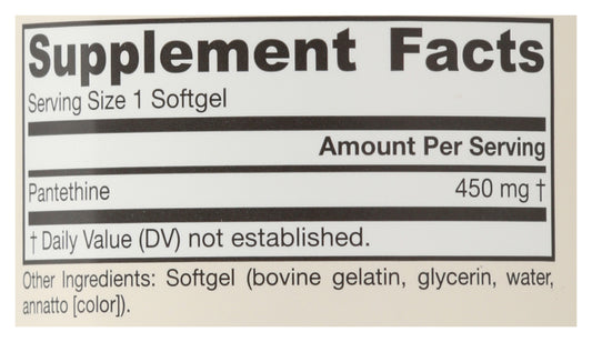 Jarrow 60ct Pantethine 450mg