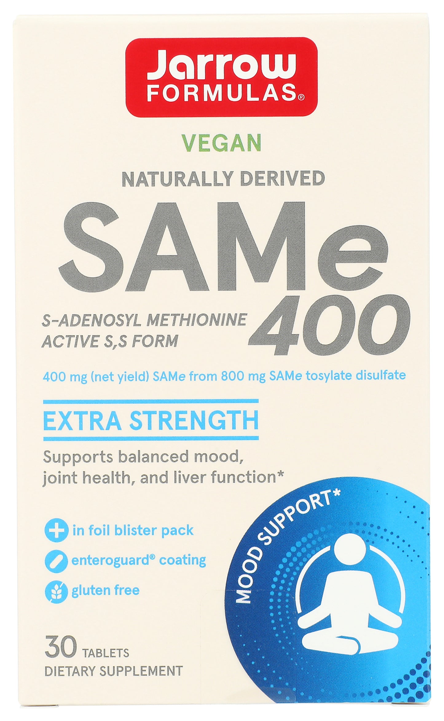 Jarrow 30ct SAM-e 400mg