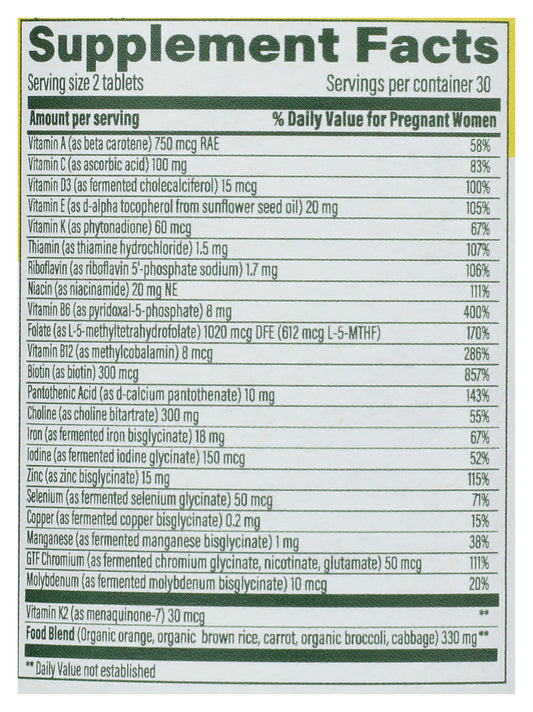 MGF Baby & Me 2 Prenatal Multi 60 ct