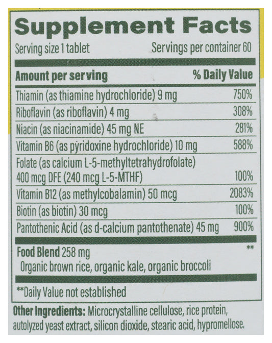 MGF Balanced B Complex 60 ct