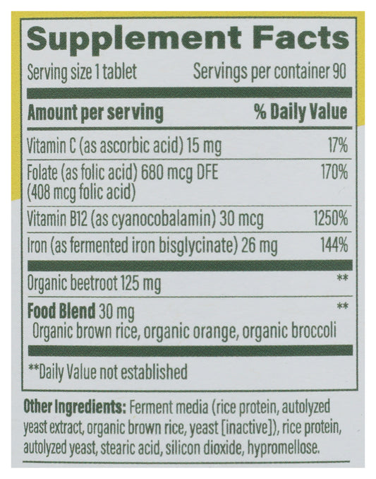 MGF Blood Builder Iron 90 ct