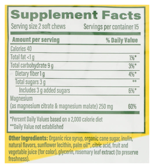 MGF Relax + Calm Mag Soft Chews Strawberry