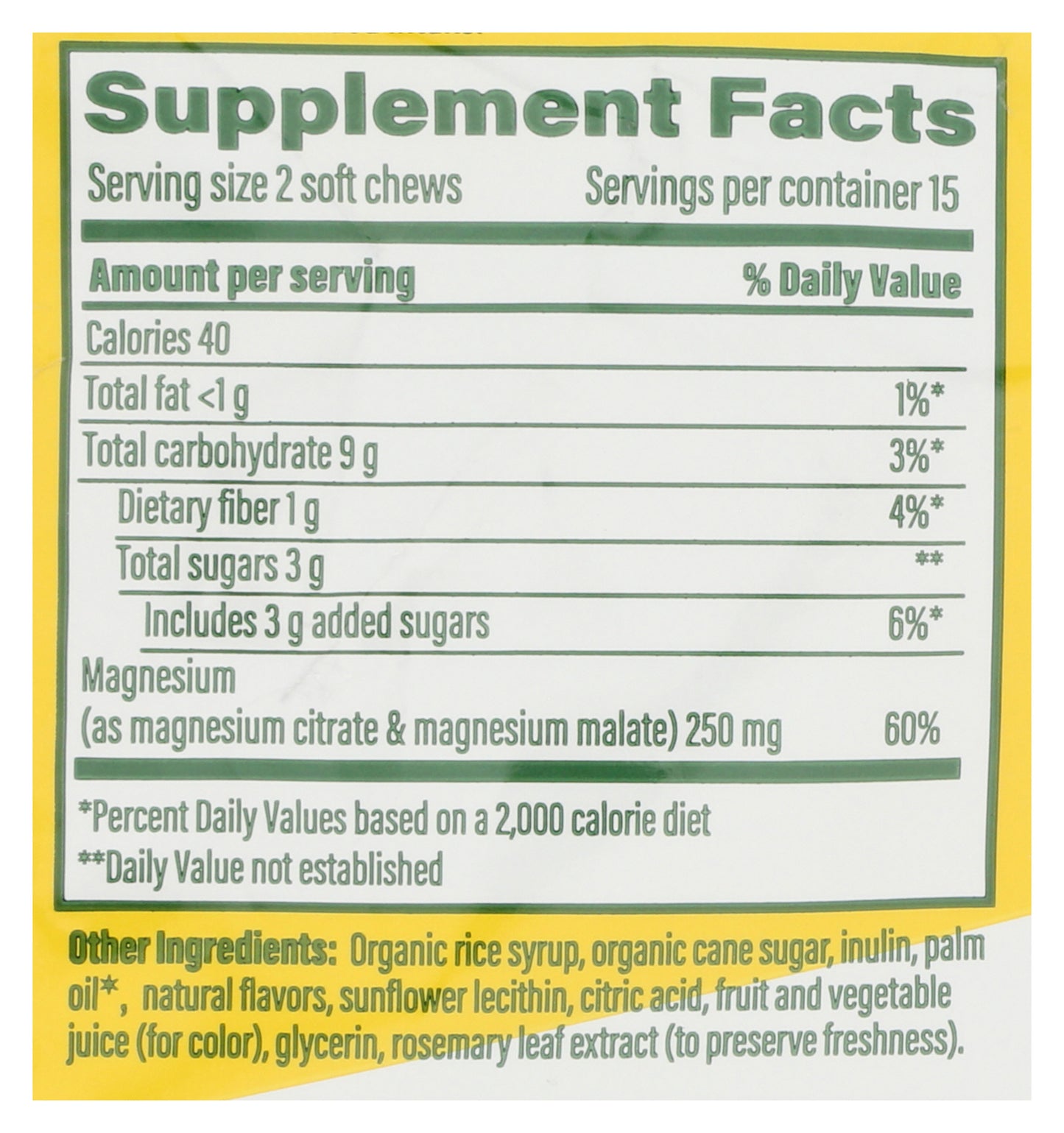 MGF Relax + Calm Mag Soft Chews Grape