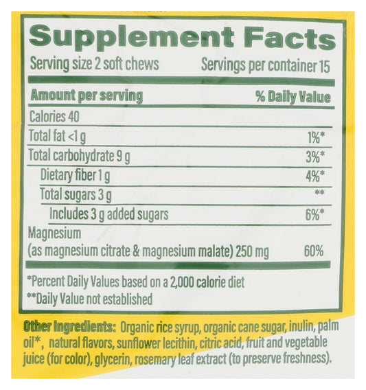 MGF Relax + Calm Mag Soft Chews Grape