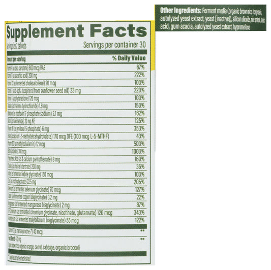 MegaFood Mens Advanced Multivitamin 60 ct