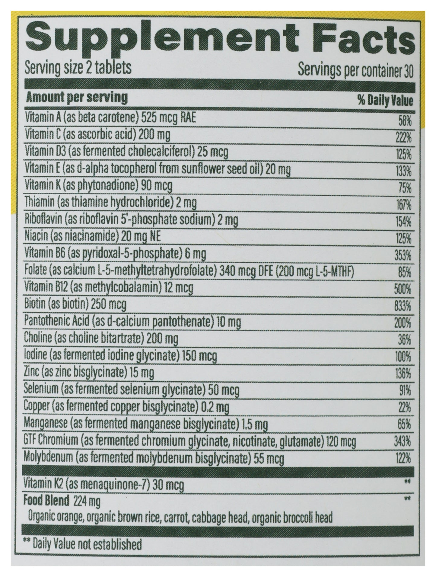 MGF Mens 40+ Advanced Multivitamin 60 ct