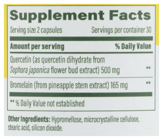 MGF Quercetin with Bromelain