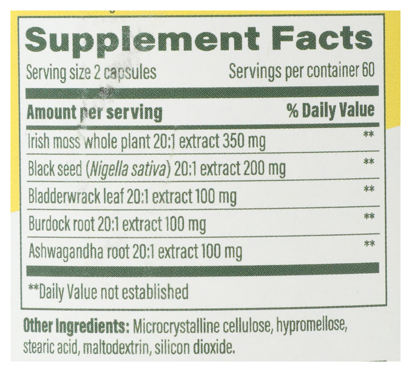 MGF Sea Moss Complex 60ct