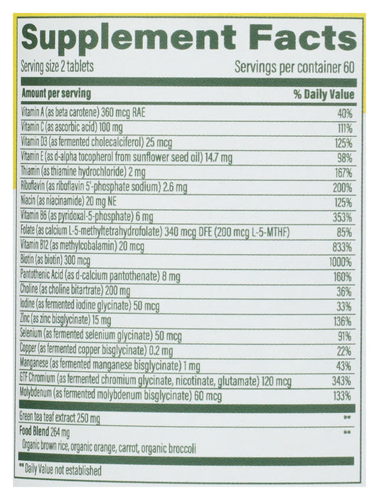 MegaFood Womens 55+ Advanced Multivitamin 120 ct