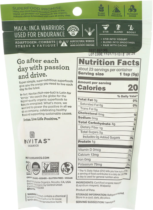 Navitas Organic Maca Powder 4oz