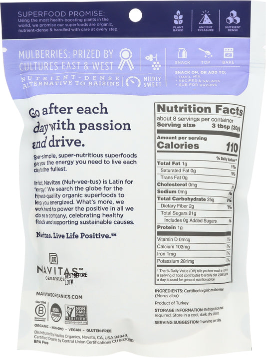 Navitas Mulberries Organic 8oz