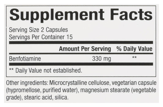 Natural Factors Benfotiamine 30 Capsules