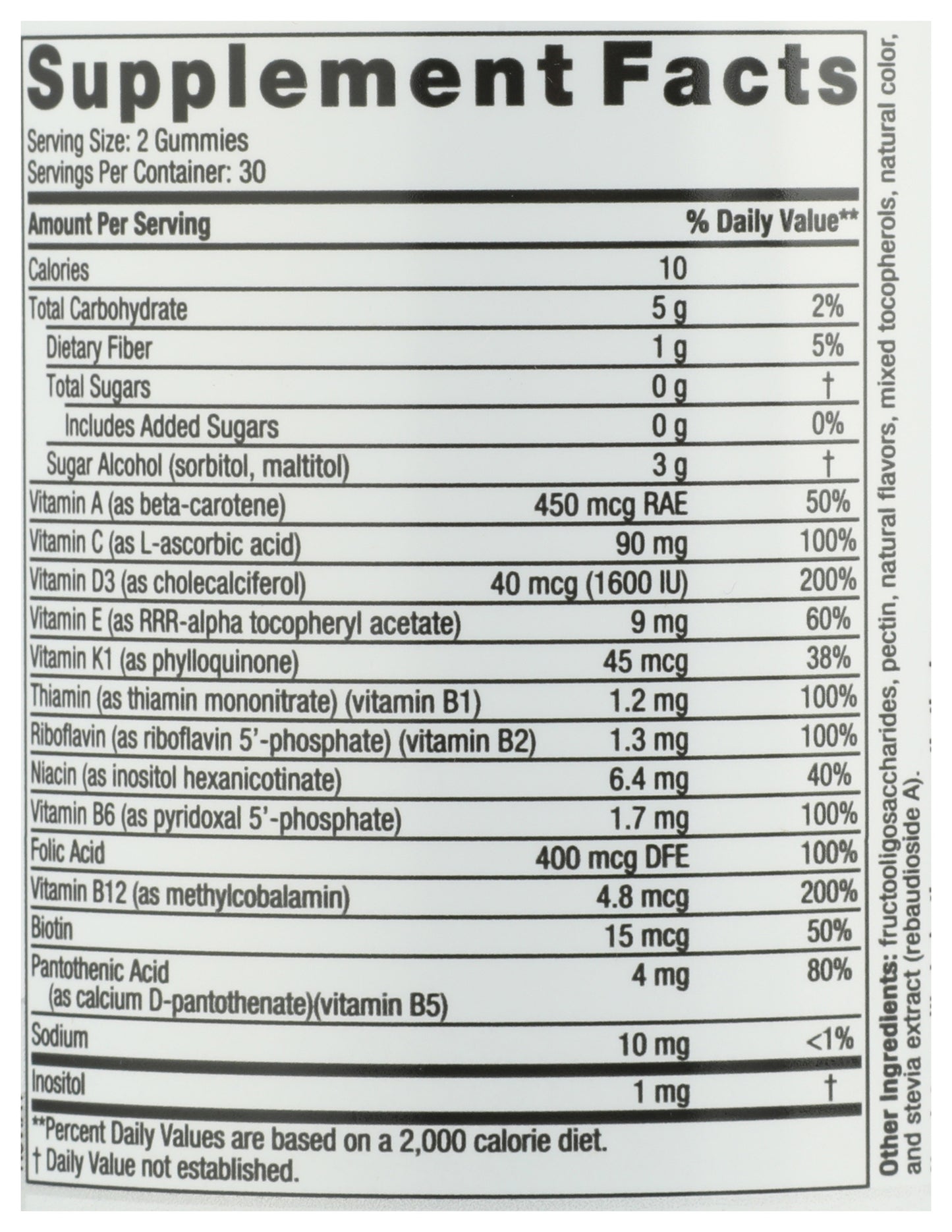NN Zero Sugar Multi Gummies 60ct