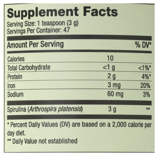 Nutrex Spirulina 5oz
