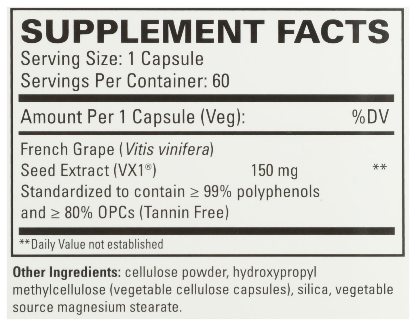 EUR Clinical OPC 150 mg 60 ct