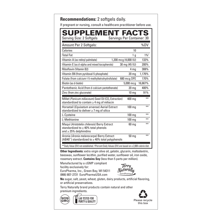 Terry Naturally Hair Skin Nails Essentials