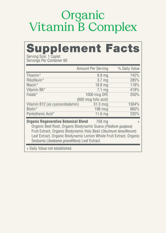 The Good Collective Organic B-Complex 60ct