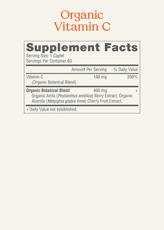 The Good Collective Organic Vitamin C 60ct