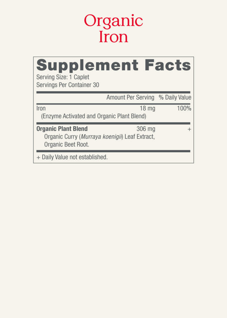 The Good Collective Organic Iron 30ct