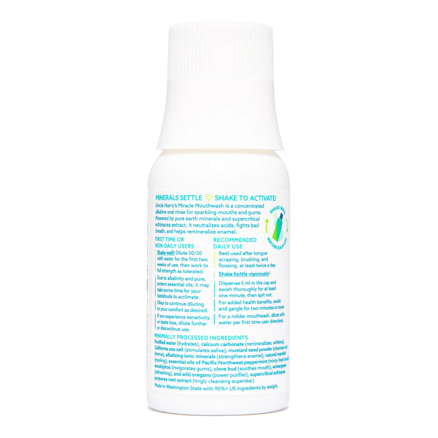 Uncle Harrys Miracle Mouthwash 3oz
