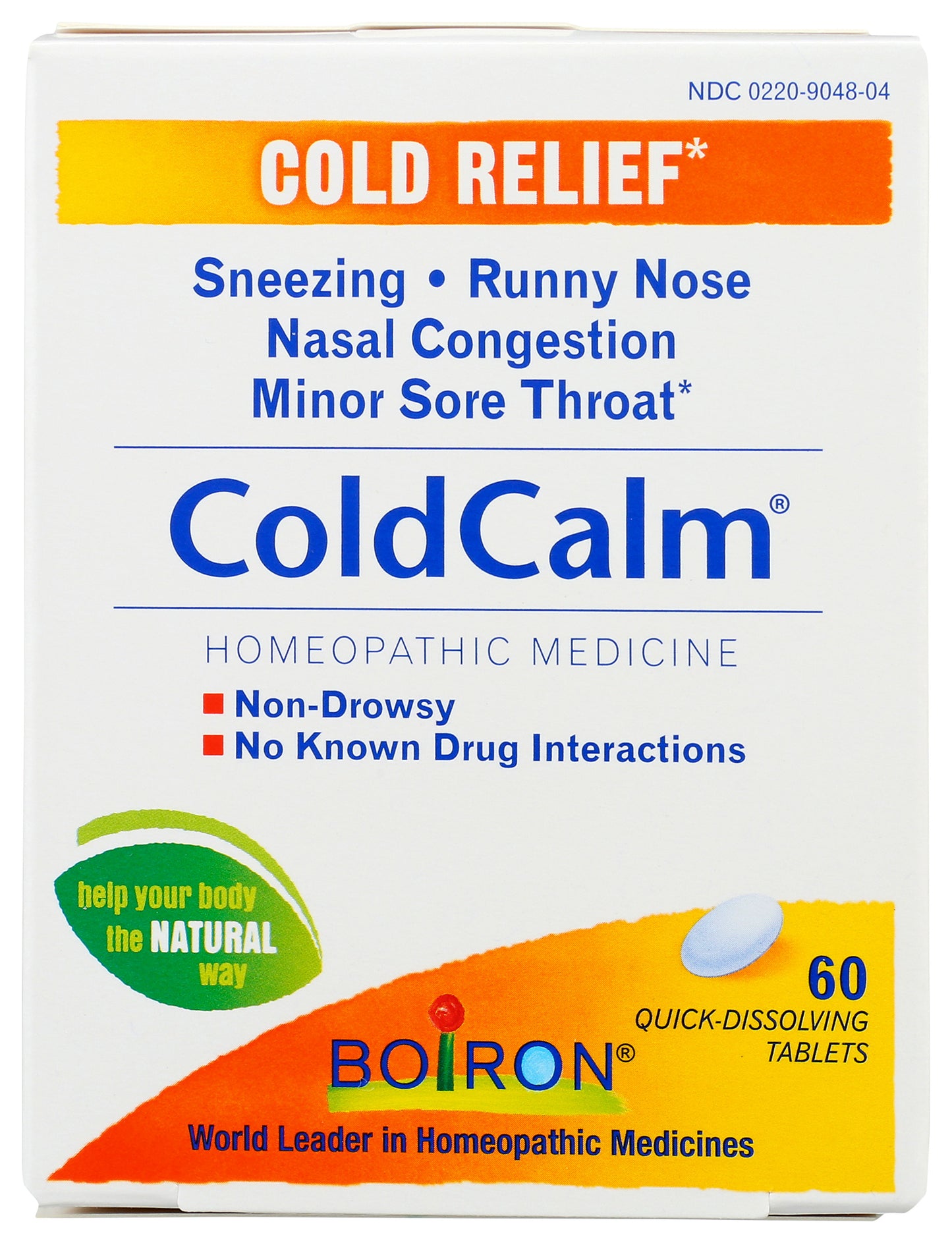 Boiron ColdCalm 60 Tablets Front