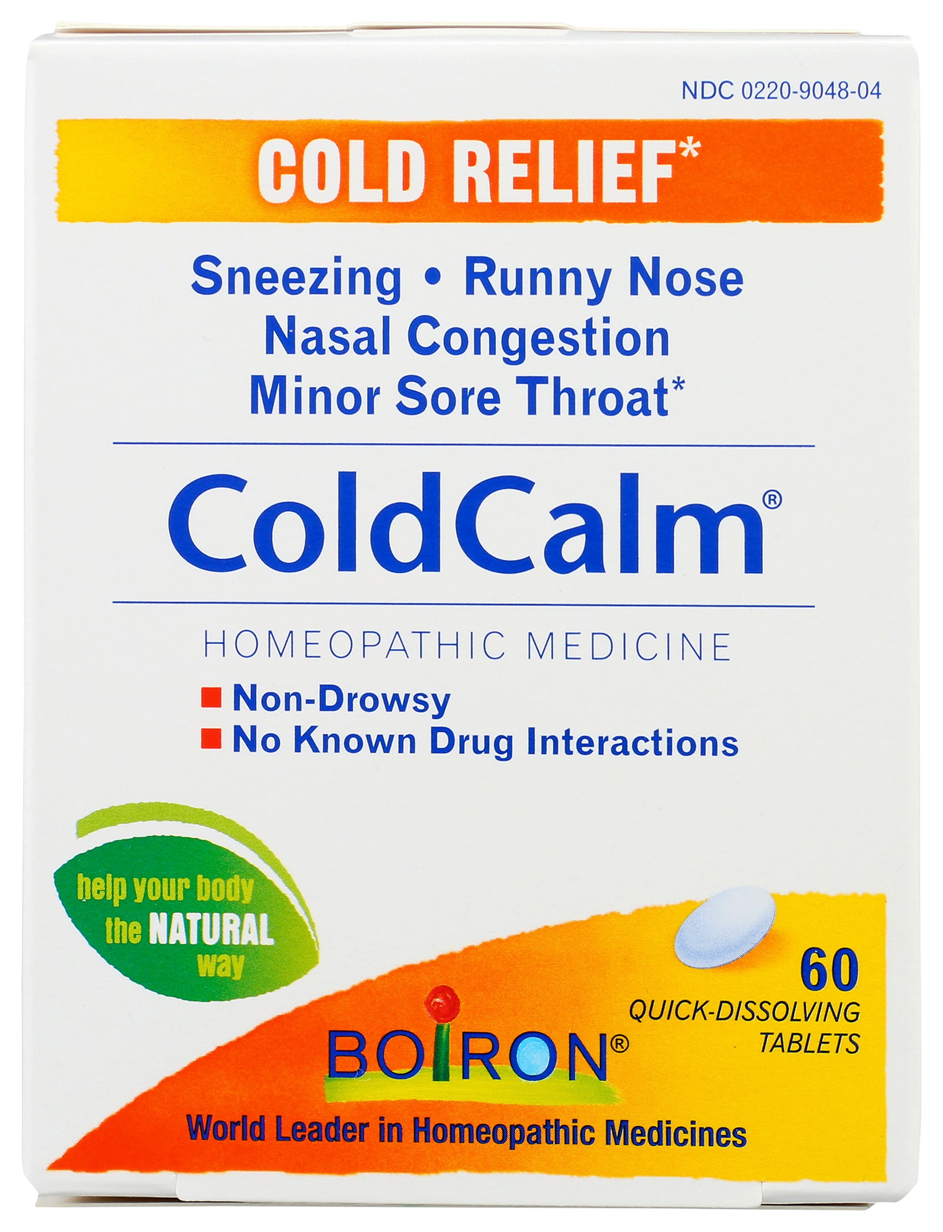 Boiron ColdCalm 60 Tablets Front