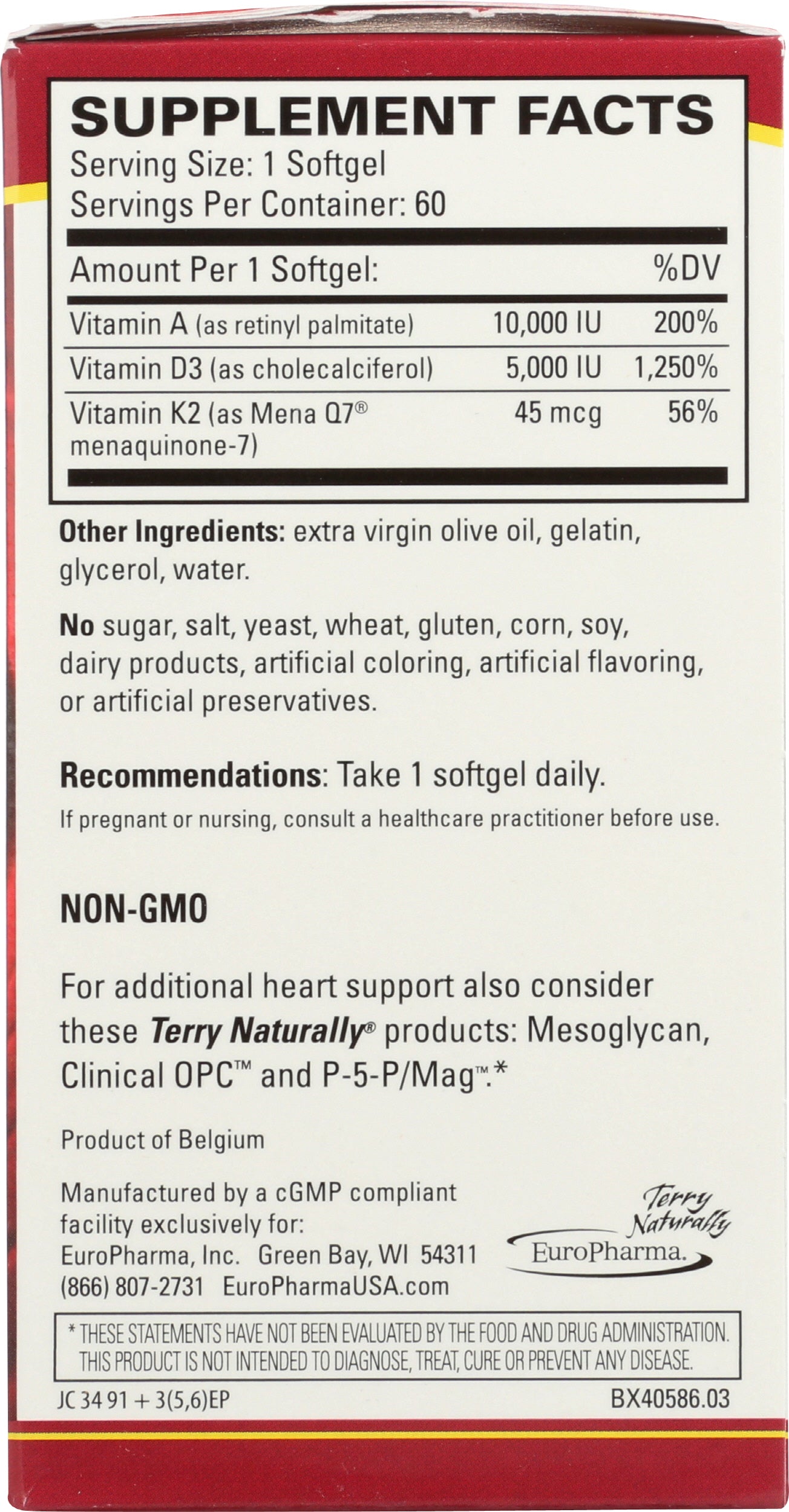 Terry Naturally Artery Strong 60 Softgels