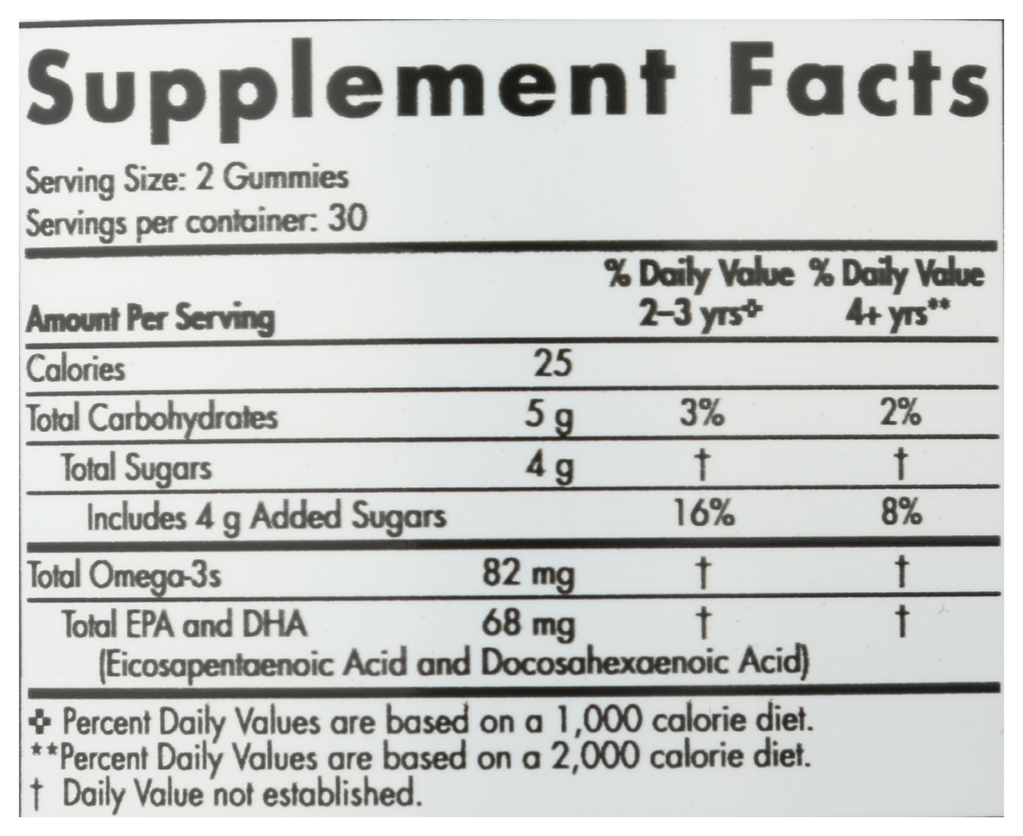Nordic Naturals 82 mg Omega-3 60 Gummies Back