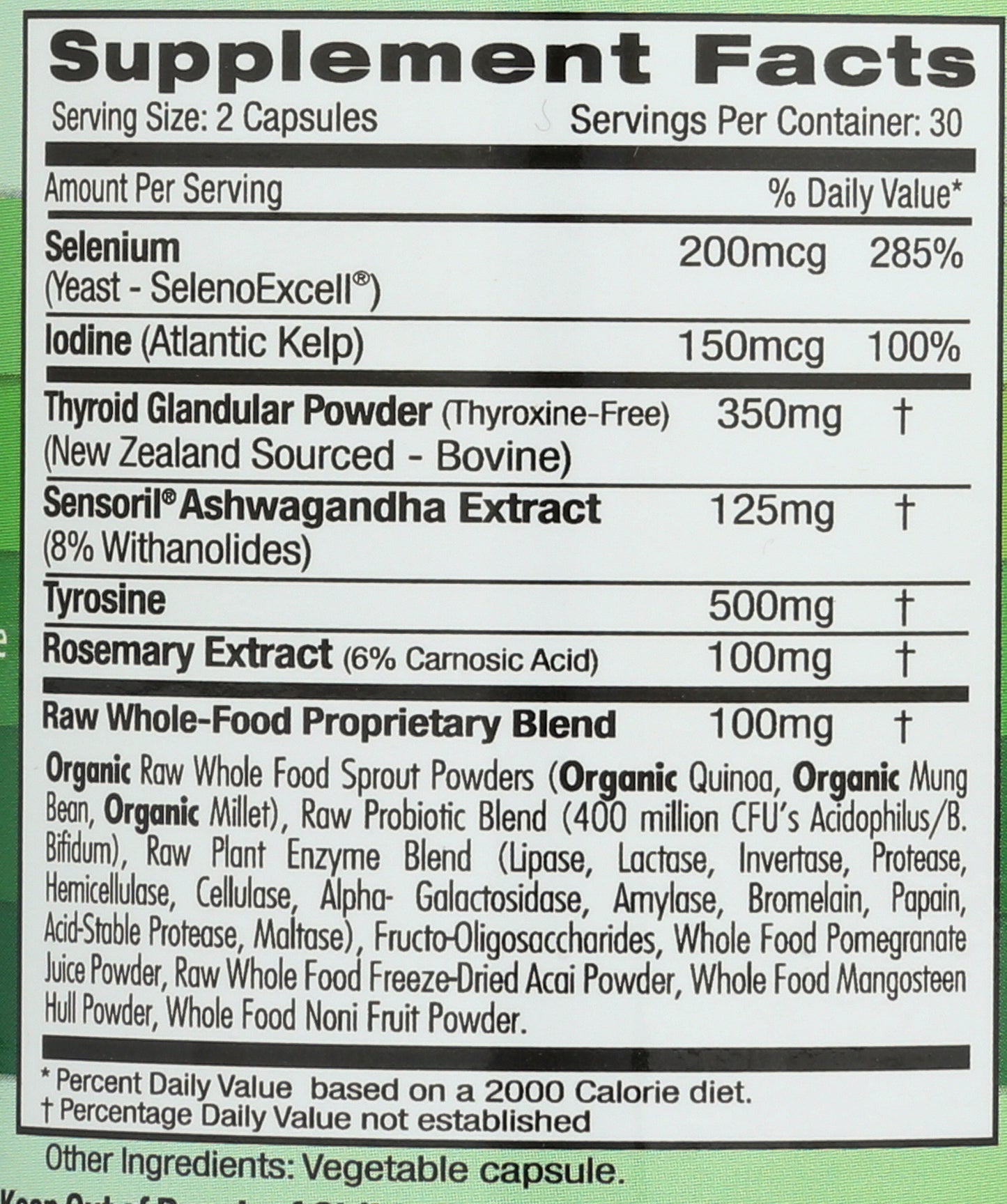 Emerald Labs Thyroid Health 60 Vegetable Caps