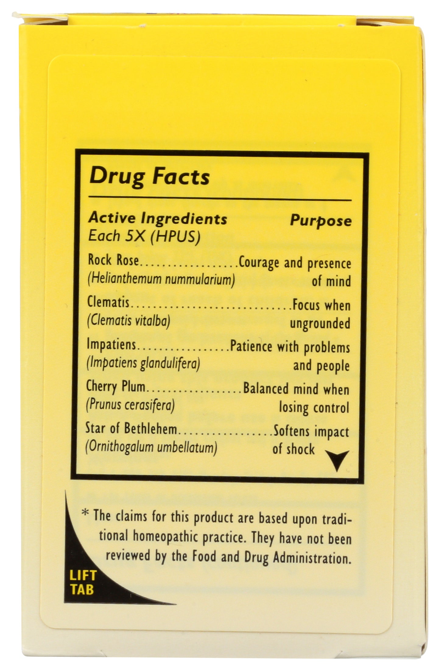 Bach Kids Rescue Remedy Dropper Stress Relief 0.35 fl oz Back