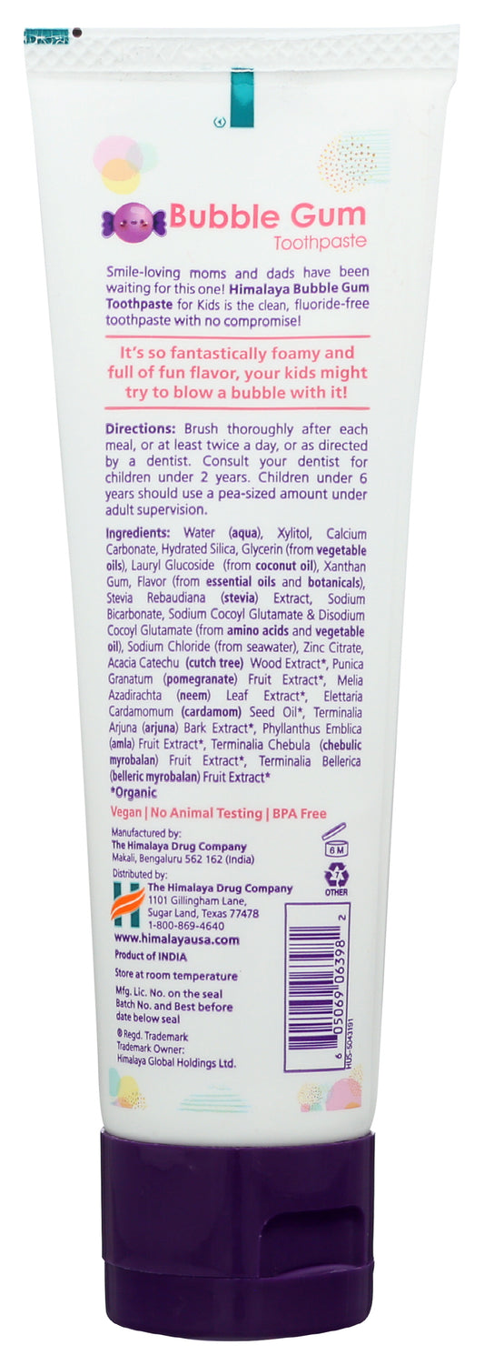 Himalaya Kids Bubble Gum Toothpaste 4.0 oz