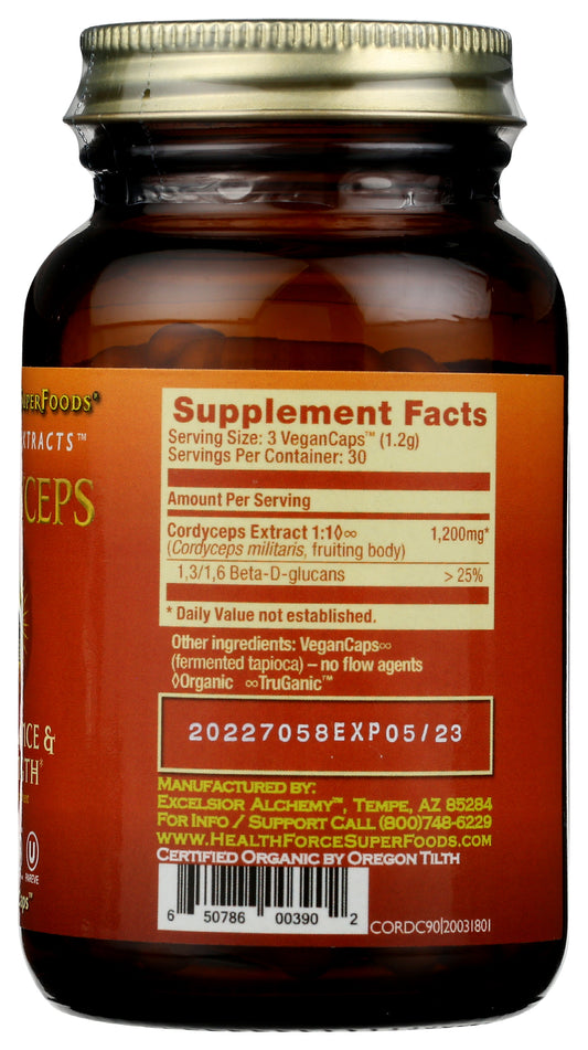 HealthForce SuperFoods Cordyceps 90 VeganCaps