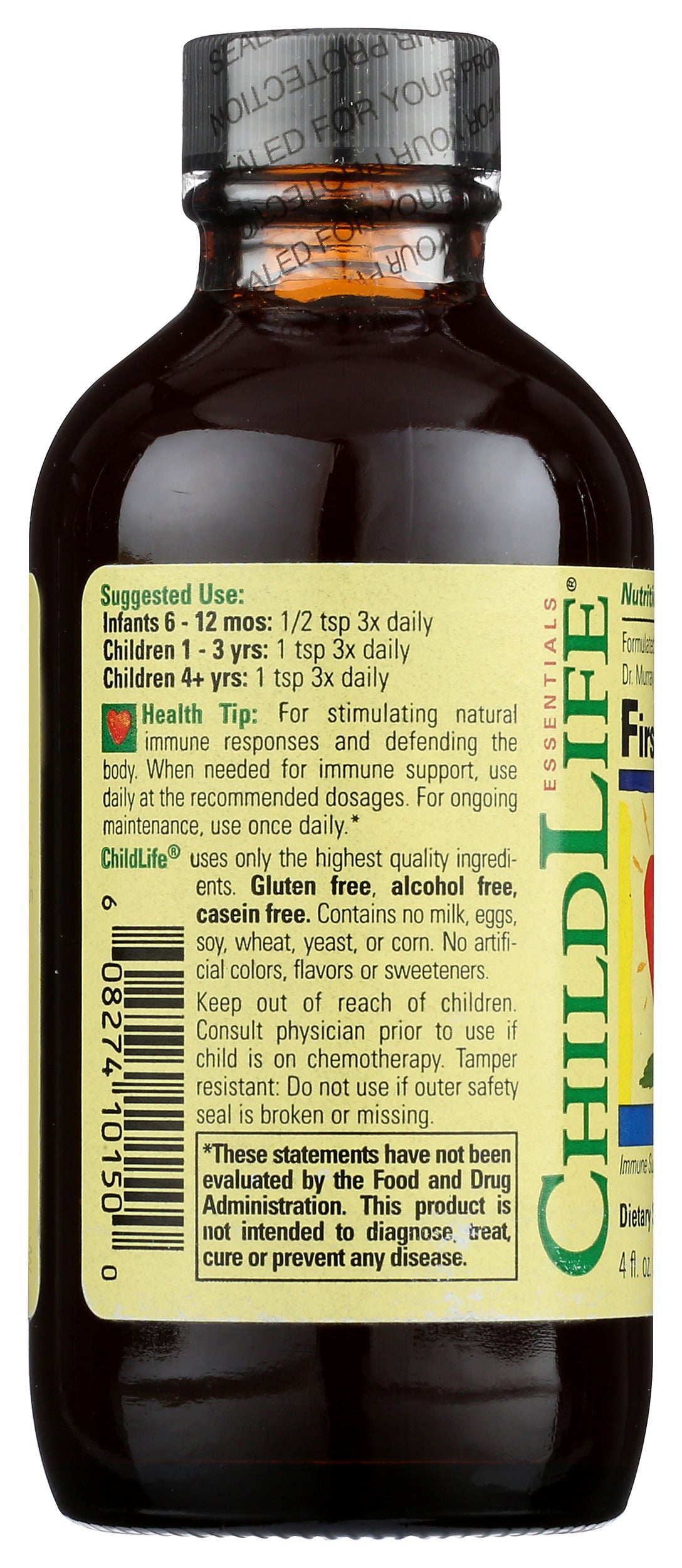 ChildLife First Defense 4 fl. oz. Back