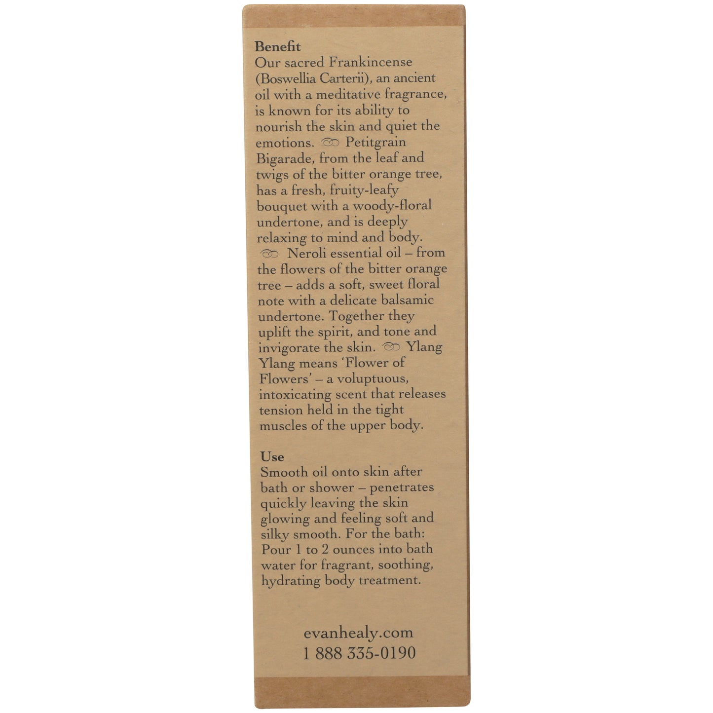 evanhealy Sweet Blossum Body Oil 3.3 Fl. Oz. Back